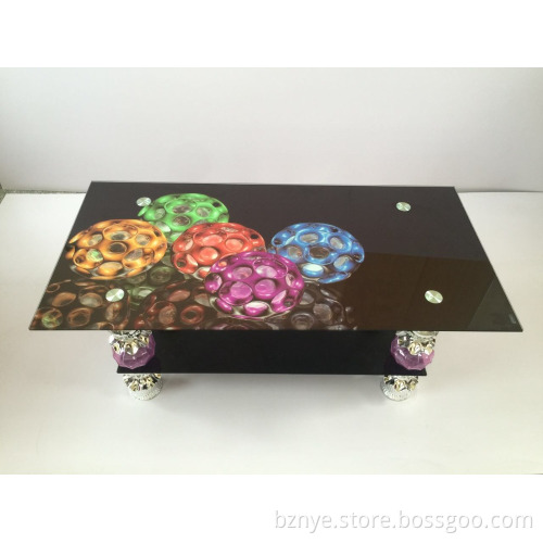 Two-layer Sheng Furniture express used cheap glass coffee tables